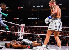 Блогер Пол повторно победил Вудли - отправил ветерана в глухой нокаут (Видео)