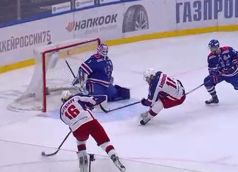 ЦСКА обыграл СКА и вышел в финал КХЛ, Плотников сделал дубль (Видео)