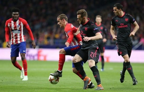 Атлетико минимально обыграл Арсенал и вышел в финал Лиги Европы-2017/18