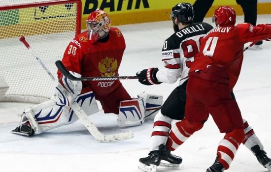 Сборная России по хоккею в четвертьфинале ЧМ-2018 уступила Канаде