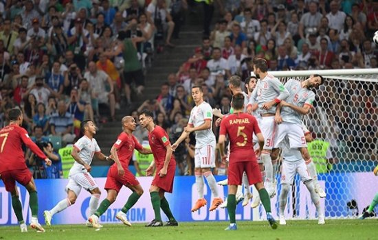 Португалия и Испания разыграли результативную ничью в 1-ом туре ЧМ-2018