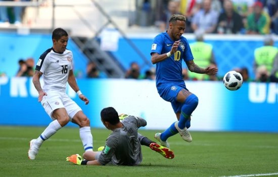 Бразилия – Коста-Рика. Гол Неймара. ВИДЕО