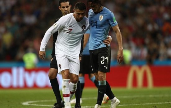 Дубль Кавани принёс Уругваю победу над Португалией и выход в 1/4 финала ЧМ-2018