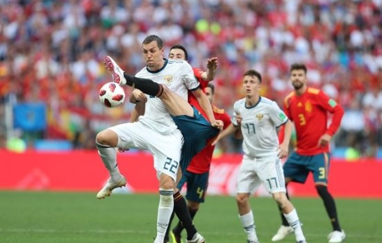 Россия и Испания не выявили победителя в основное время матча ЧМ-2018