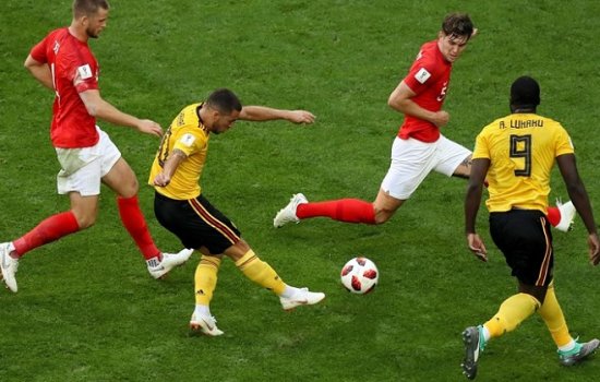 Бельгия – Англия. Гол Азара. ВИДЕО