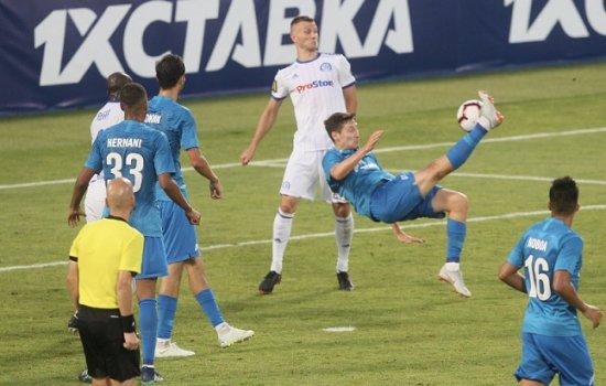 Зенит – Динамо Мн: голы, видеообзор матча
