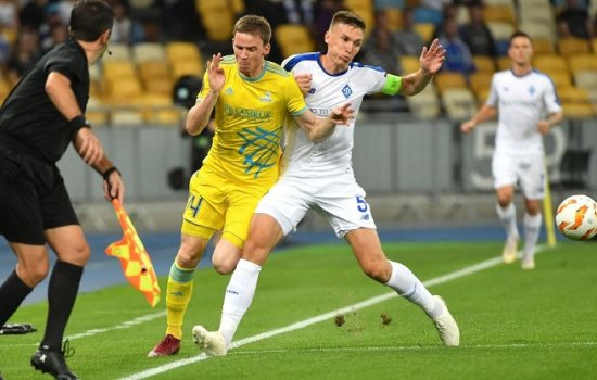 Динамо Киев на последних секундах упустило победу в матче Лиги Европы с Астаной: голы, обзор матча (Видео)