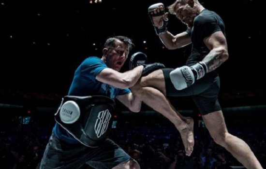 Хабиб и Конор приняли участие в открытой тренировке (Видео)