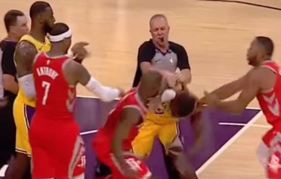 Драка в НБА: Крис Пол и Рэджон Рондо (Видео)