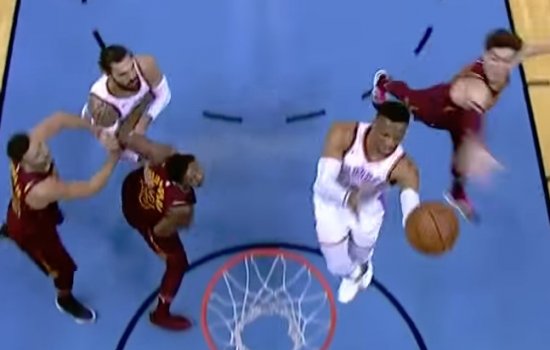 Уэстбрук вышел на 3-е место в истории НБА по трипл-даблам (Видео)