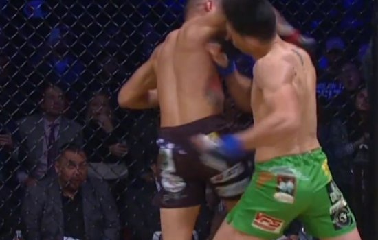 Боец ММА Андрес Кинтана одним ударом локтя отправил соперника в глухой нокаут (Видео)