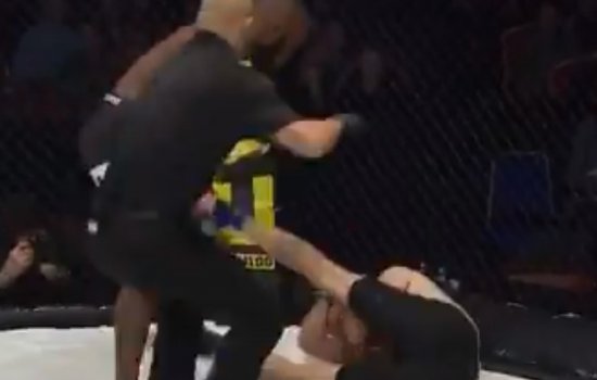 Английский боец ММА Тим Барнетт на удивление соперника «трусливо» сдался (Видео)