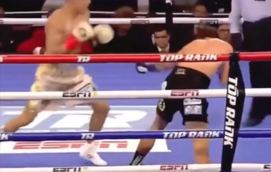 Американский боксер Теофимо Лопес устроил Менарду «стоячий» нокаут на 44-й секунде боя (Видео)
