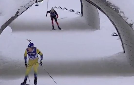 Мужская сборная России по биатлону сделала 10 промахов и осталась на 5-м месте в эстафете (Видео)