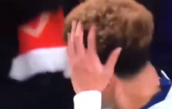 Футболисту Деле Алли досталось бутылкой по голове (Видео)