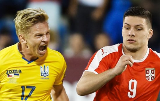 Украина победила Сербию благодаря дублям Цыганкова и Коноплянки