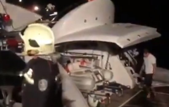 Владимир Кличко был эвакуирован с горящей яхты в Испании