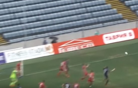 В чемпионате Украины Гошкодеря с 10-ти метров забил гол пяткой в девятку (Видео)