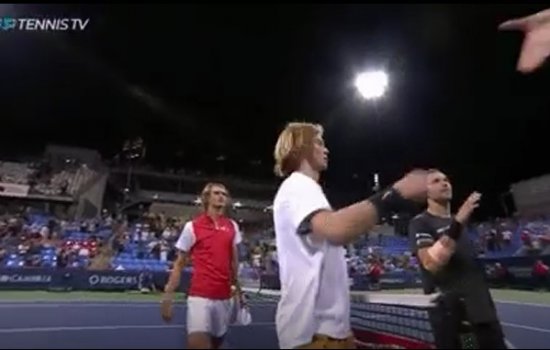 Андрей Рублев после победы в парном матче «потроллил» судью (Видео)