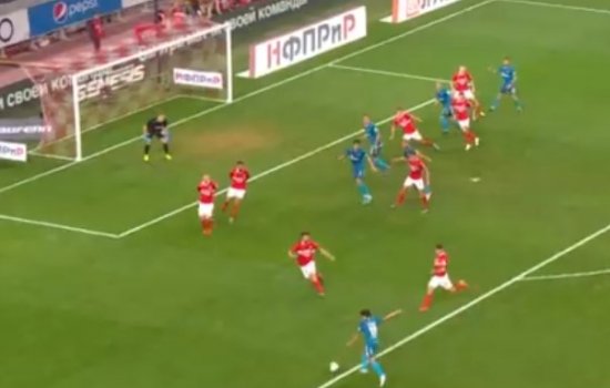 Чудо-гол Жиркова принес «Зениту» гостевую победу над «Спартаком» (Видео)