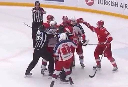 ЦСКА разгромил в КХЛ «Спартак» (шайбы, обзор)