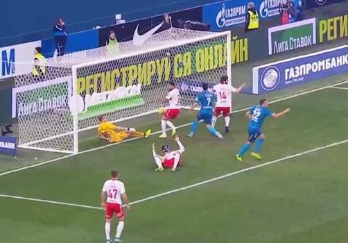 «Зенит» выиграл у «Спартака» благодаря автоголу Кутепова (обзор, видео)