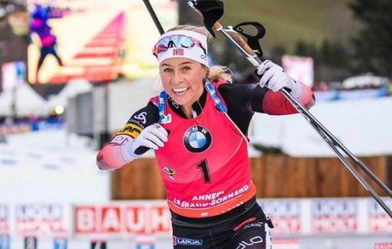 Экхофф сделала золотой хет-трик в Анси, выиграв масс-старт, Юрлова-Перхт на 6-м месте