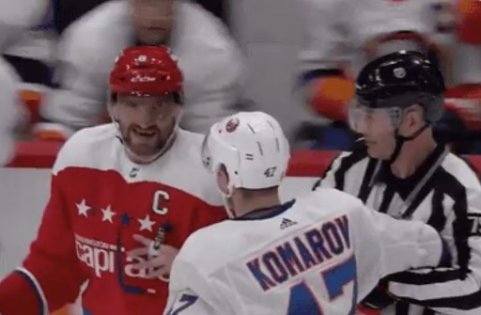 Овечкин пригрозил отомстить Комарову за травму Кузнецова (Видео)