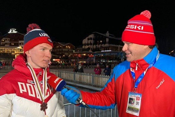 Губерниев поздравил Большунова с досрочной победой на лыжном Кубке мира Губерниев поздравил Большунова с досрочной победой на лыжном Кубке мира