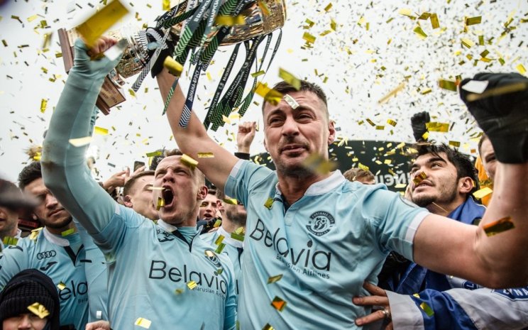 Милевский и компания празднуют чемпионство