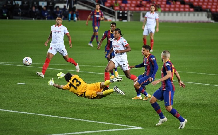 Барселона - Севилья: 1-1 (голы, обзор матча)