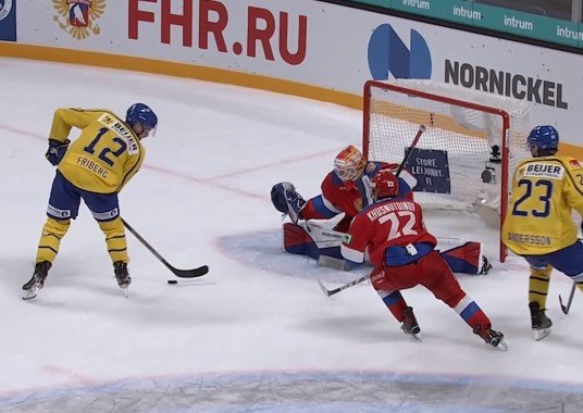 Россия по буллитам победила Швецию на Евротуре (Видео)