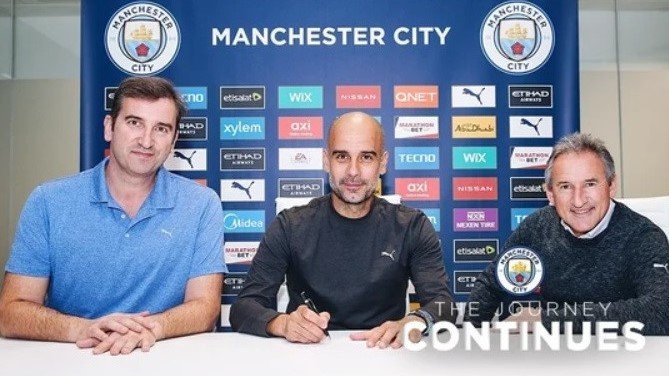 Гвардиола продлил контракт с «Манчестер Сити» до 2023 года Гвардиола продлил контракт с «Манчестер Сити» до 2023 года