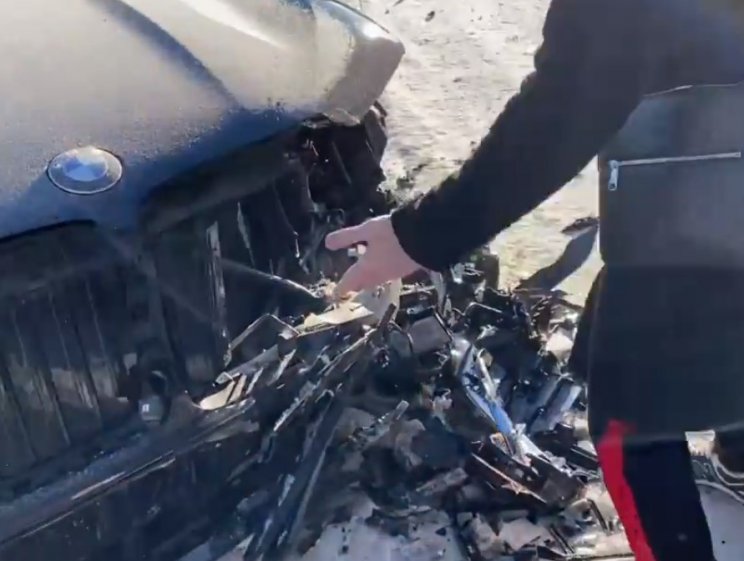 Боец ММА «Мага» Исмаилов попал в небольшое ДТП (Видео)