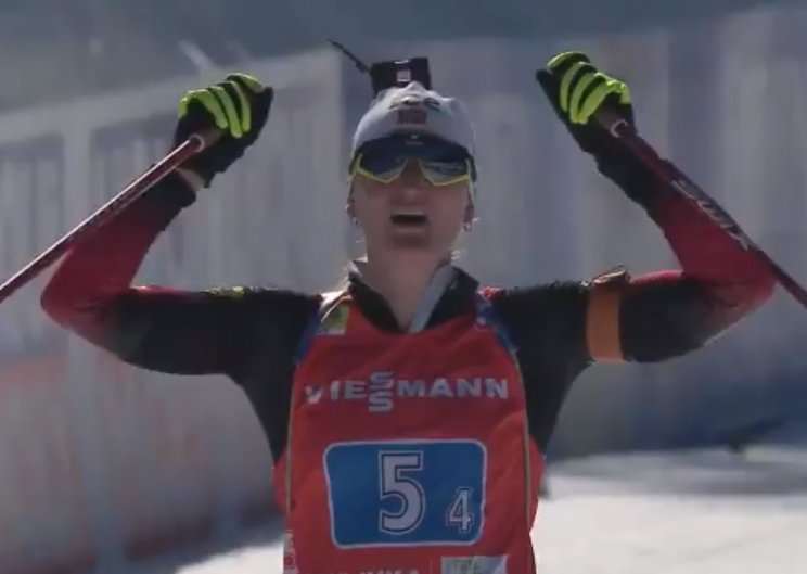 ЧМ: Норвегия выиграла женскую биатлонную эстафету, Россия - 11-я