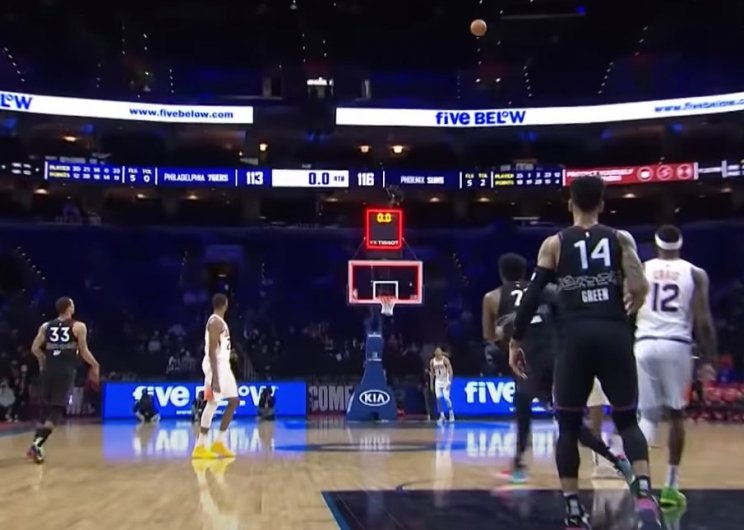 Эмбиид был близок, чтобы совершить бросок года в НБА (Видео)