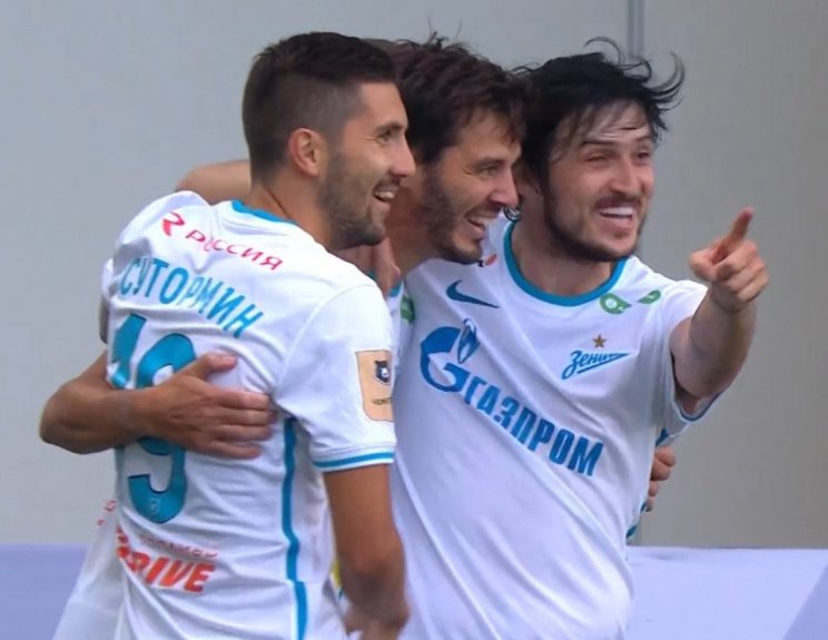 «Зенит» в 1-м туре РПЛ одержал волевую победу над «Химками» (голы, видео)