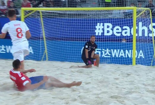 Пляжный футбол: Россия по пенальти обыграла Швейцарию и вышла в финал ЧМ