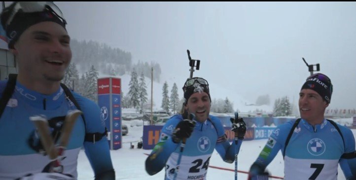 Биатлон: Французы взяли весь подиум в гонке преследования, Томшин - десятый