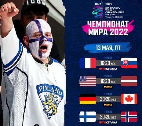 13 мая в Финляндии стартует ЧМ по хоккею - впервые без России (расписание)