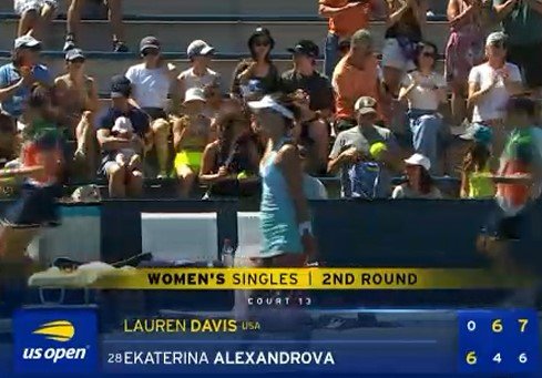 ЮС-опен: Александрова проиграла Дэвис, взяв первую партию 6-0