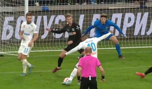 «Зенит» вырвал победу у «Краснодара» - решил пенальти на 87-й мин (Видео)