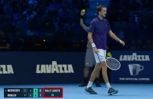 Рублев в 3-х сетах обыграл Медведева на итоговом турнире