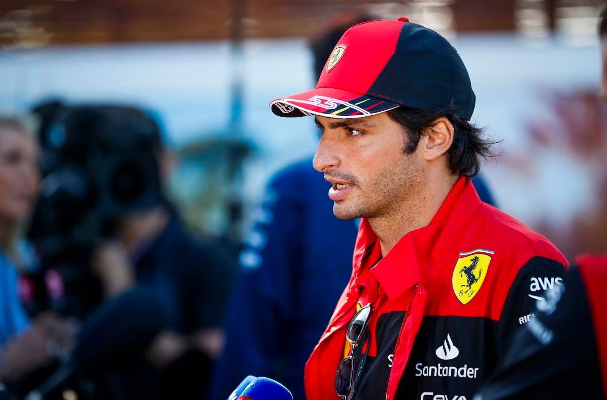 Ferrari Sainz CAPLOS Постер