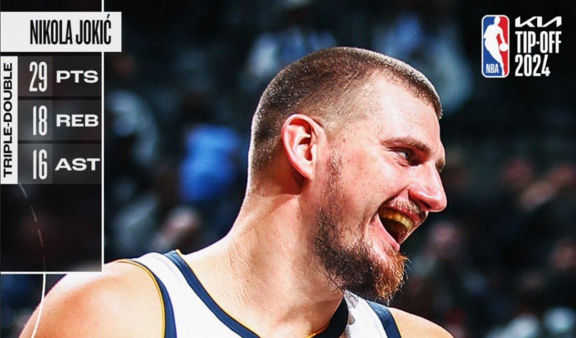 «Денвер» в ОТ дожал на выезде «Бруклин», Йокич оформил триплдабл (НБА, видео)