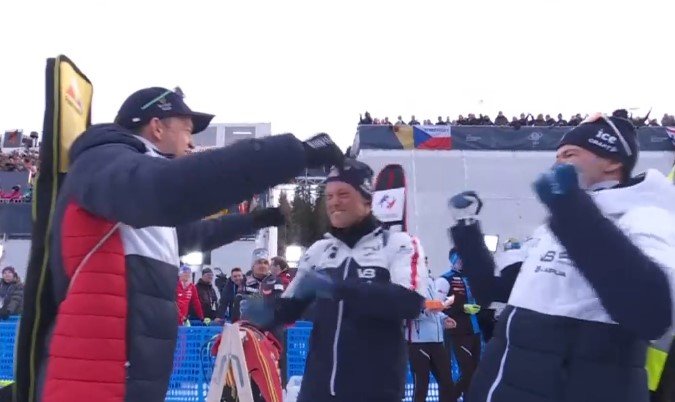 ЧМ по биатлону: Норвегия выиграла мужскую эстафету, Франция - вторая ЧМ по биатлону: Норвегия выиграла мужскую эстафету, Франция - вторая