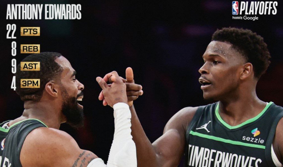 «Миннесота» перебросала «Лейкерс» и повела 1-0 в серии (1/8 финала НБА, видео)