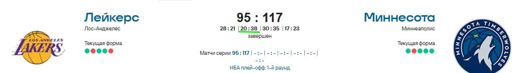 Лейкерс - Миннесота: прогноз на 2-й матч 1/8 финала НБА (23 апреля, трансляция)