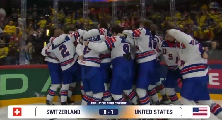 Швейцария в ОТ проиграла четвертый финал ЧМ по хоккею, США - чемпион, впервые за 65 лет (видео)