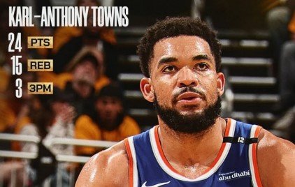 Таунс спас «Нью-Йорк» в серии с «Индианой», настреляв 20 очков за 4-ю четверть (НБА, видео)